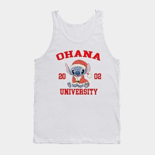 Ohana means family - Christmas Stitch Tank Top